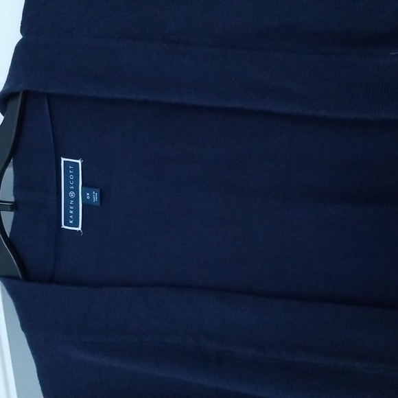 NWT Karen Scott Long Sleeve Open Front Cardigan - Picture 3 of 5